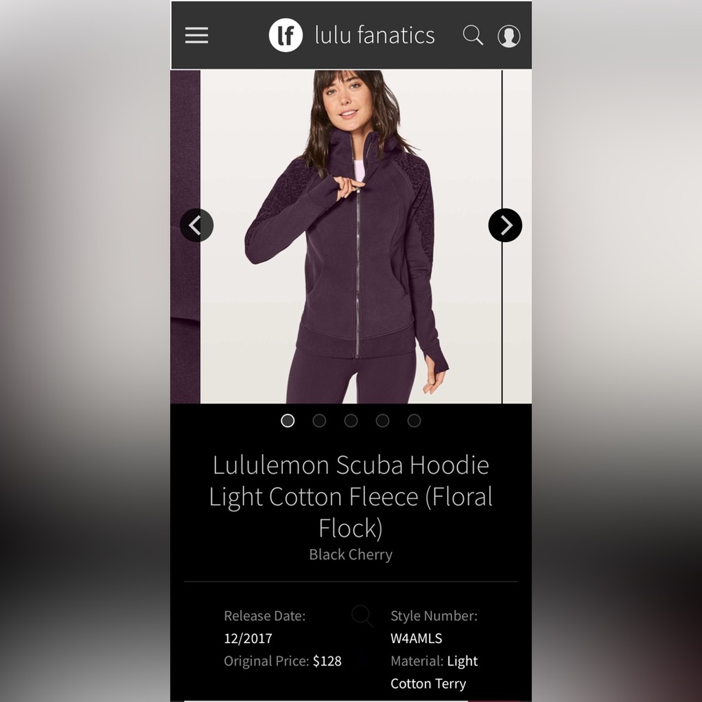 lululemon athletica Black Cherry Utility Jacket